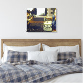 Leonardo da Vinci Verkündigung Leinwanddruck (Insitu (Schlafzimmer))