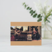 Leonardo Da Vinci Verkündigung Postkarte (Stehend Vorderseite)