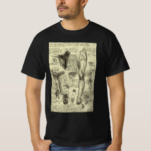 Leonardo da Vinci Vintage menschliche Anatomie Keh T-Shirt