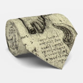 Leonardo da Vinci Vintage menschliche Anatomie Lar Krawatte (Gerollt)