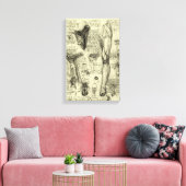 Leonardo da Vinci Vintage menschliche Anatomie Lar Leinwanddruck (Insitu (Wohnzimmer))