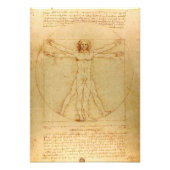 Leonardo Da Vinci, Vitruvian Man, Goldener Schnitt Fotodruck (Vorne)