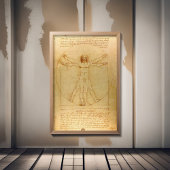 Leonardo Da Vinci, Vitruvian Man, Goldener Schnitt Fotodruck