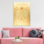 Leonardo Da Vinci, Vitruvian Man, Goldener Schnitt Leinwanddruck (Insitu (Wohnzimmer))
