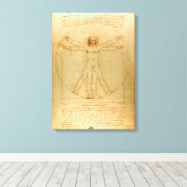 Leonardo Da Vinci, Vitruvian Man, Goldener Schnitt Leinwanddruck