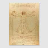 Leonardo Da Vinci, Vitruvian Man, Goldener Schnitt Magneteinladung (Vorderseite)