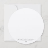 LEONARDO DA VINCI ... VITRUVIAN MAN HI-DEF CARD EINLADUNG (Rückseite)