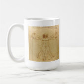 Leonardo da Vinci , Vitruvian Man Kaffeetasse (Links)