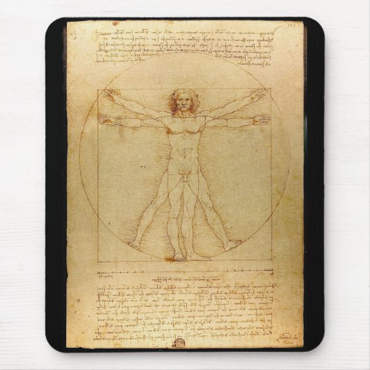 Leonardo da Vinci, Vitruvian Man Mousepad (Vorne)