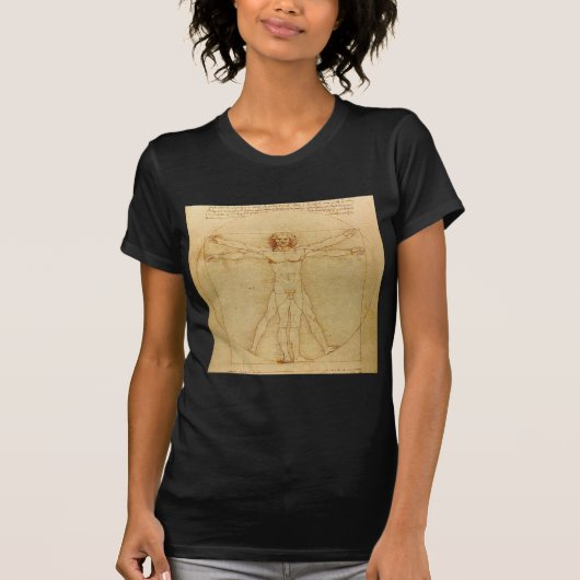 Leonardo da Vinci , Vitruvian Man T-Shirt (Vorderseite)