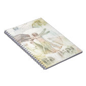 Leonardo da Vinci Vitruvian Mann-Collage Notizblock (Rechte Seite)