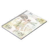 Leonardo da Vinci Vitruvian Mann-Collage Notizblock (Linke Seite)