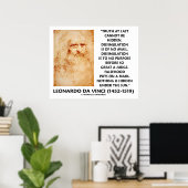 Leonardo da Vinci Wahrheit kann nicht versteckt we Poster (Heimbüro)