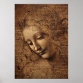 Leonardo Da Vinci Young Woman Poster (Vorne)