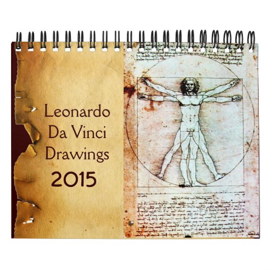 LEONARDO DA VINCI Zeichnungen 2015 Kalender (Titelbild)