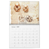 LEONARDO DA VINCI Zeichnungen 2017 Kalender (Jan 2027)