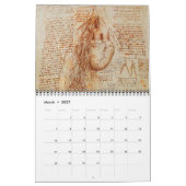 LEONARDO DA VINCI Zeichnungen 2017 Kalender (Mär 2027)