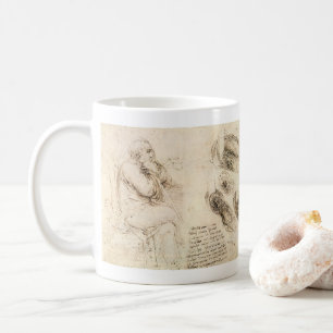 Leonardo da Vincis Alte-Mann-und-Wasser-Skizze Kaffeetasse