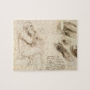 Leonardo da Vincis Alte-Mann-und-Wasser-Skizze Puzzle