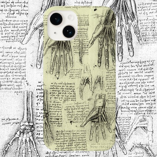 Leonardo da Vincis Anatomie der menschlichen Hand Case-Mate iPhone Hülle