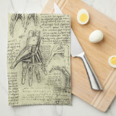 Leonardo da Vincis Anatomie der menschlichen Hand Geschirrtuch (Viertel Falte)