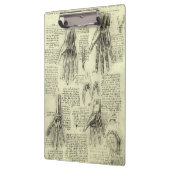 Leonardo da Vincis Anatomie der menschlichen Hand Klemmbrett (Links)