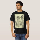 Leonardo da Vincis Anatomie der menschlichen Hand T-Shirt (Vorne ganz)