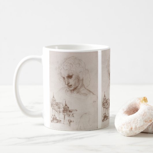 Leonardo da Vincis Apostel Jacobus Burg Kaffeetasse (Mit Donut)