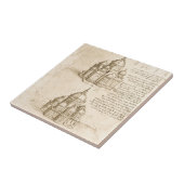 Leonardo da Vincis Architektonische Kathedrale Stu Fliese (Seite)