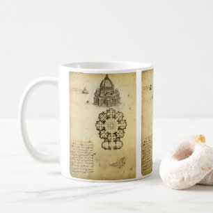 Leonardo da Vincis Architektonische Kathedrale Stu Kaffeetasse