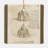Leonardo da Vincis Architektonische Kathedrale Stu Keramikornament (Rückseite)