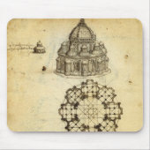 Leonardo da Vincis Architektonische Kathedrale Stu Mousepad (Vorne)
