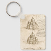 Leonardo da Vincis Architektonische Kathedrale Stu Schlüsselanhänger (Vorderseite)