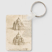 Leonardo da Vincis Architektonische Kathedrale Stu Schlüsselanhänger (Rückseite)