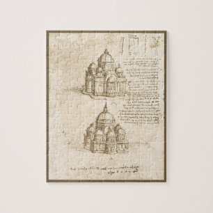 Leonardo da Vincis architektonische Kathedralstudi Puzzle