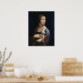 Leonardo da Vincis Dame mit Hermelin  Poster (Küche)