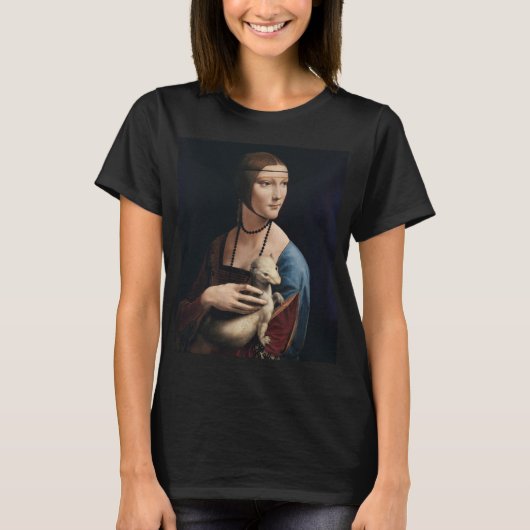 Leonardo da Vincis Dame mit Hermelin T-Shirt (Vorderseite)
