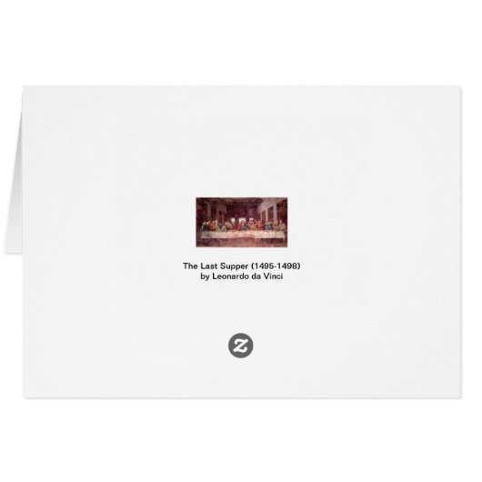 Leonardo da Vincis Das letzte Abendessen (Rückseite Horizontal)