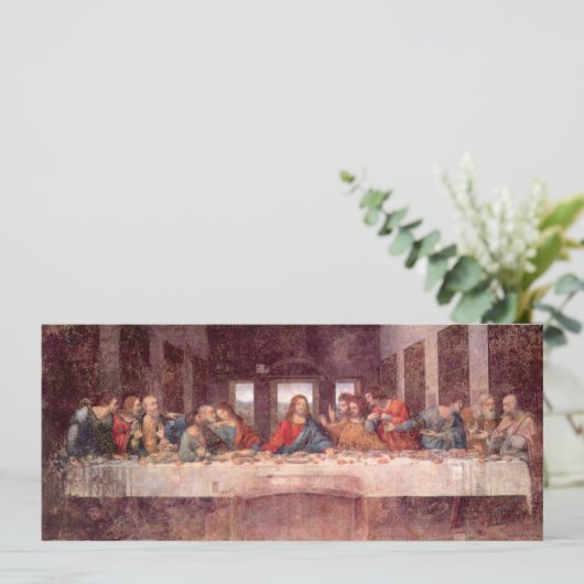 Leonardo da Vincis Das letzte Abendessen Einladung (Stehend Vorderseite)