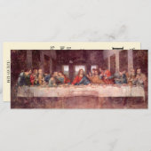 Leonardo da Vincis Das letzte Abendessen Einladung (Vorne/Hinten)