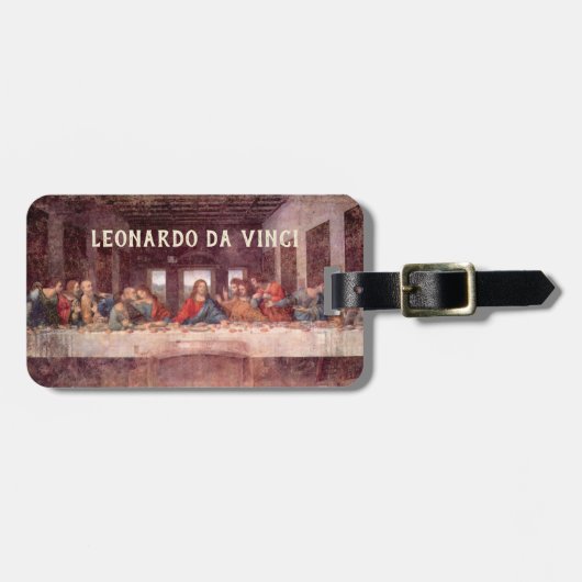 Leonardo da Vincis Das letzte Abendessen Gepäckanhänger (Vorderseite horizontal)