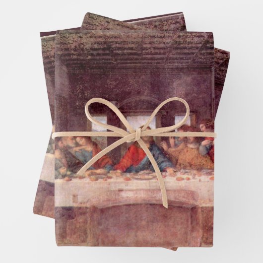 Leonardo da Vincis Das letzte Abendessen Geschenkpapier Set (Beispiel)