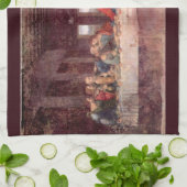 Leonardo da Vincis Das letzte Abendessen Geschirrtuch (Gefaltet)