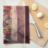 Leonardo da Vincis Das letzte Abendessen Geschirrtuch (Viertel Falte)