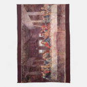 Leonardo da Vincis Das letzte Abendessen Geschirrtuch (Vertikal)