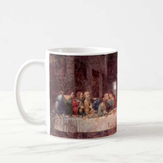 Leonardo da Vincis Das letzte Abendessen Kaffeetasse (Links)