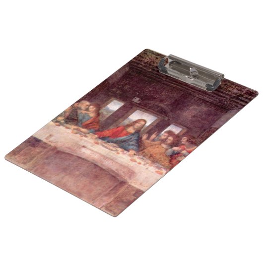 Leonardo da Vincis Das letzte Abendessen Klemmbrett (Schrägansicht)