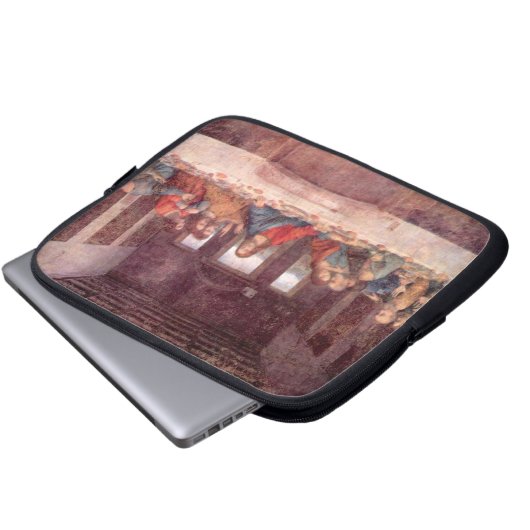 Leonardo da Vincis Das letzte Abendessen Laptopschutzhülle (Vorne Knopf)