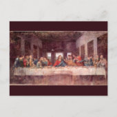 Leonardo da Vincis Das letzte Abendessen Postkarte (Vorderseite)
