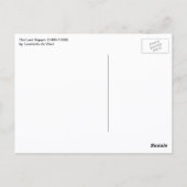 Leonardo da Vincis Das letzte Abendessen Postkarte (Rückseite)